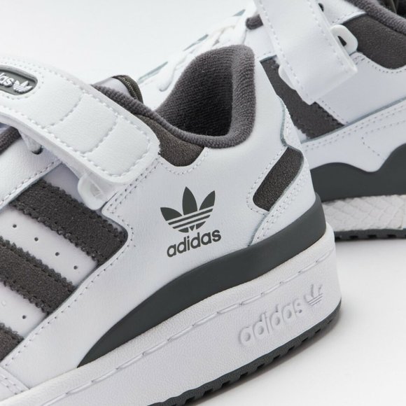 Adidas Forum Low Footwear White Grey Casual Athletic Sneakers Mens Size - Picture 2 of 7